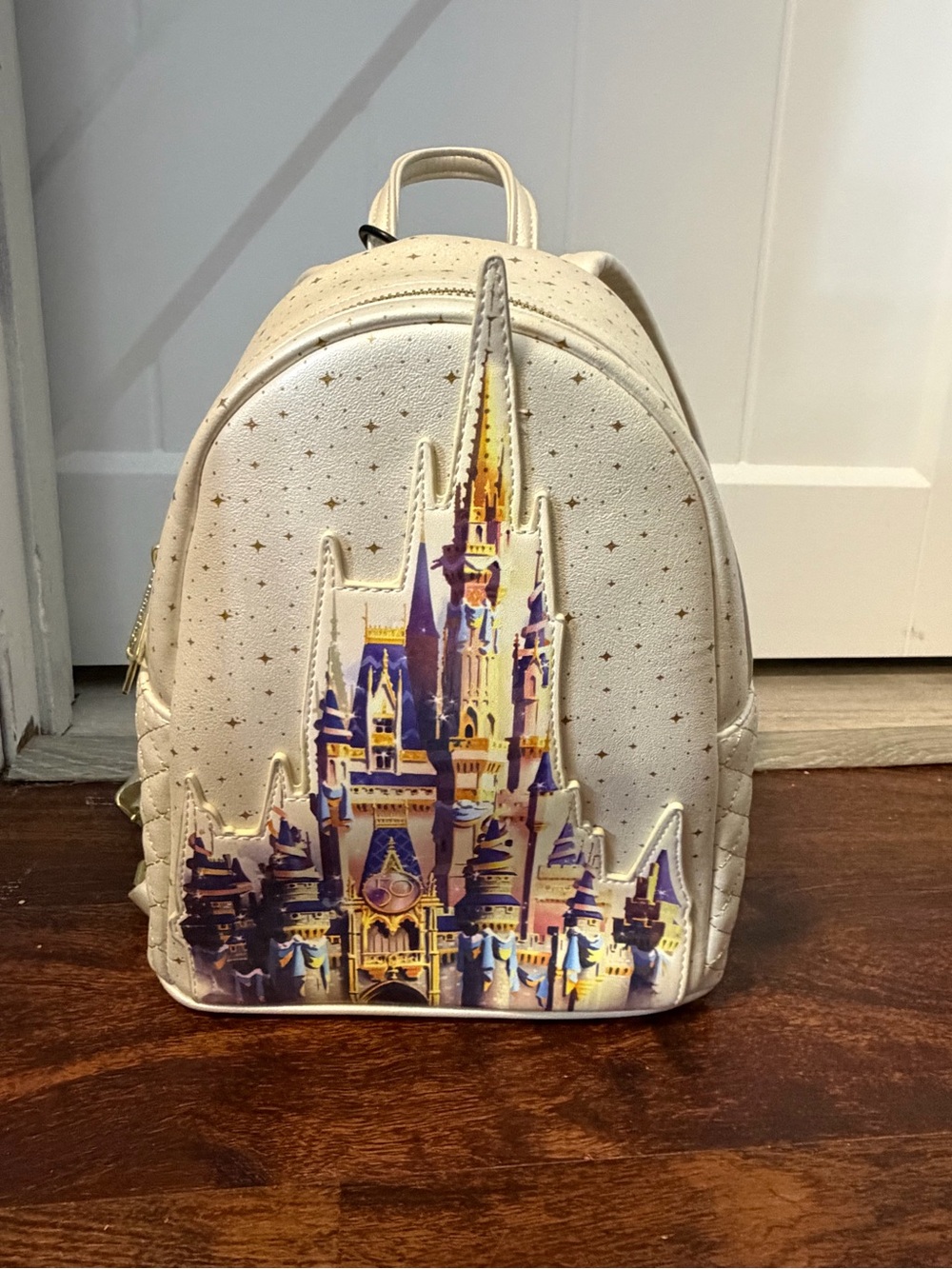 Disney Loungefly white castle 50th anniversary backpack